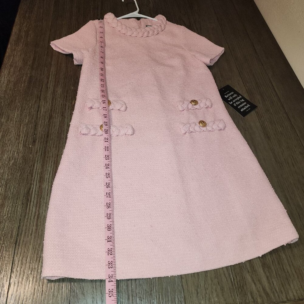 Tuckernuck Blossom Pink Tweed Jackie Dress NWT XS - Picture 4 of 12